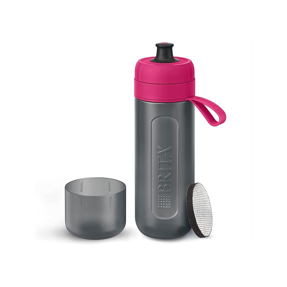 Brita Sticla sport brita active, 0.6 l, filtru 150 l, 4 etape, tritan, gri/roz, 1020337