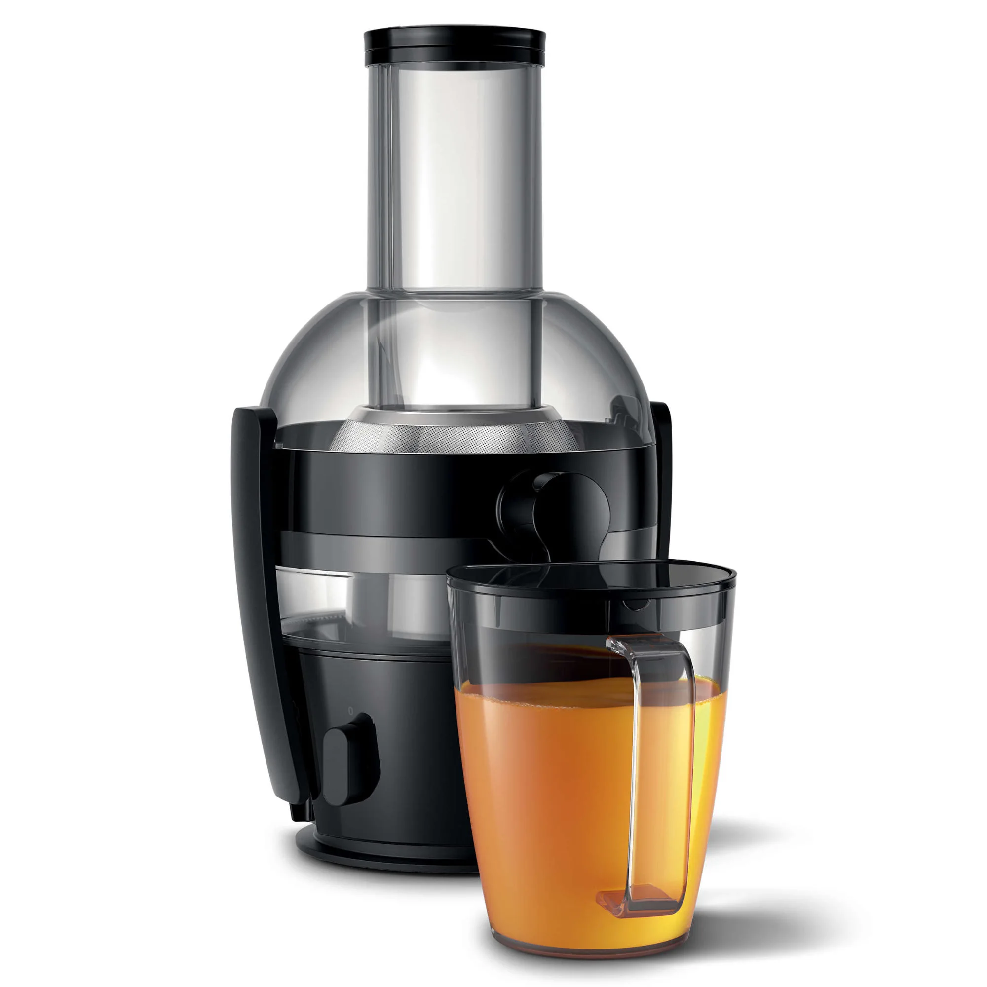 Philips Storcator fructe si legume philips viva collection, 700 w, 0.8 l, recipient pula 1.2 l, 1 viteza, tub 75 mm, negru,