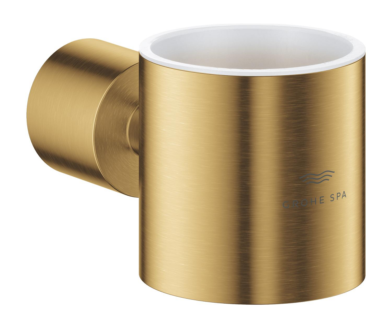 Grohe SPA Suport dozator/pahar grohe atrio, pe perete, metal, mat, auriu, 40884gn0