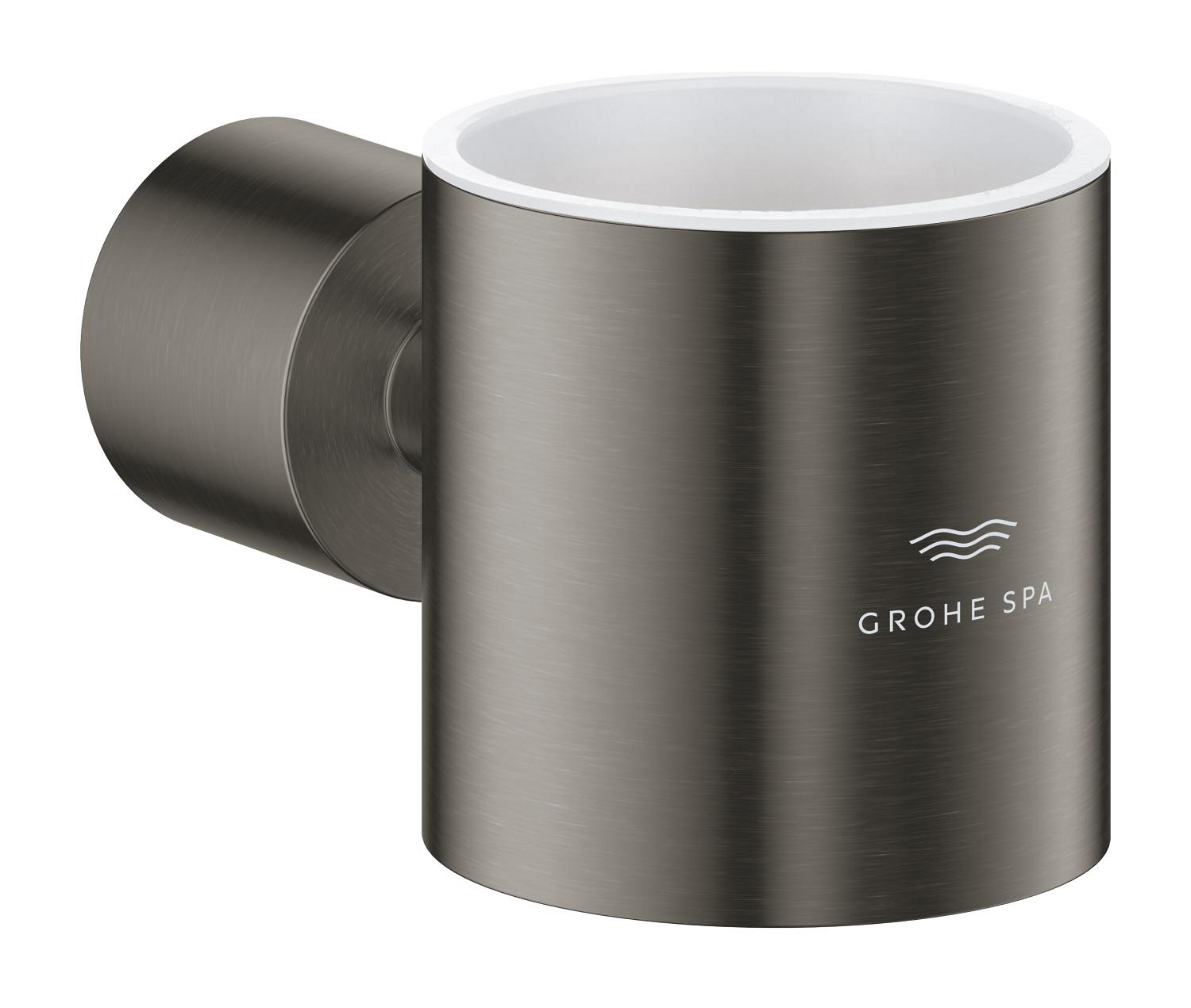 Grohe SPA Suport dozator/pahar grohe atrio, pe perete, metal, mat, grafit, 40884al0