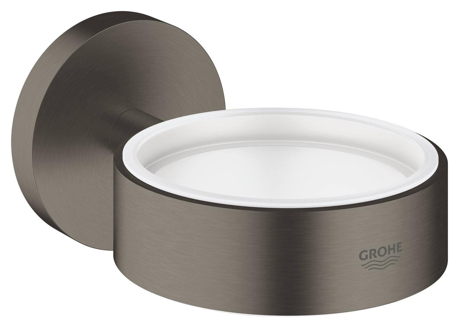Grohe Suport grohe essentials 40369al1, pahar sau savoniera, fixare ascunsa, mat, grafit