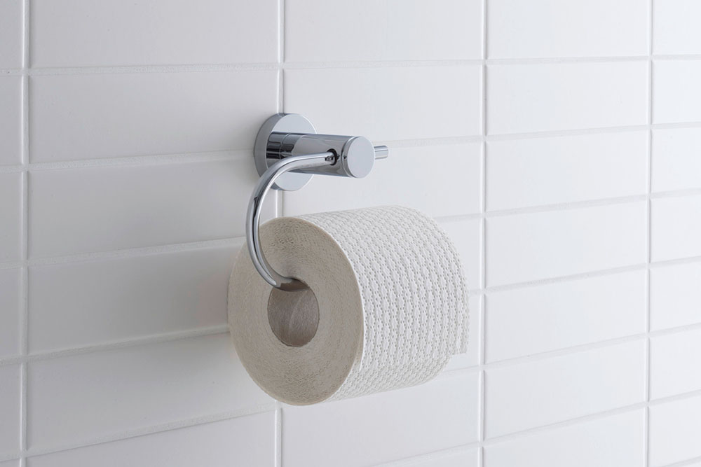 Suport hartie Duravit 0099261000, igienica D-Code, tip instalare pe perete, numar orificii instalare 2, crom [2]