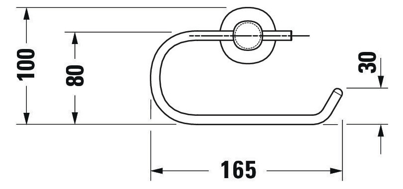 Suport hartie Duravit 0099261000, igienica D-Code, tip instalare pe perete, numar orificii instalare 2, crom [6]
