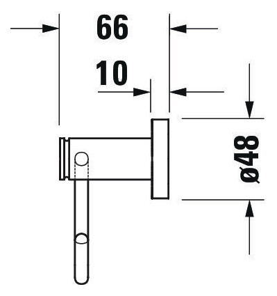 Suport hartie Duravit 0099261000, igienica D-Code, tip instalare pe perete, numar orificii instalare 2, crom [7]