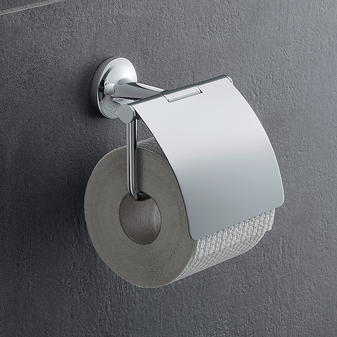 Suport hartie Duravit 0099401000, igienica Starck T, tip instalare pe perete, numar orificii instalare 2, crom [3]