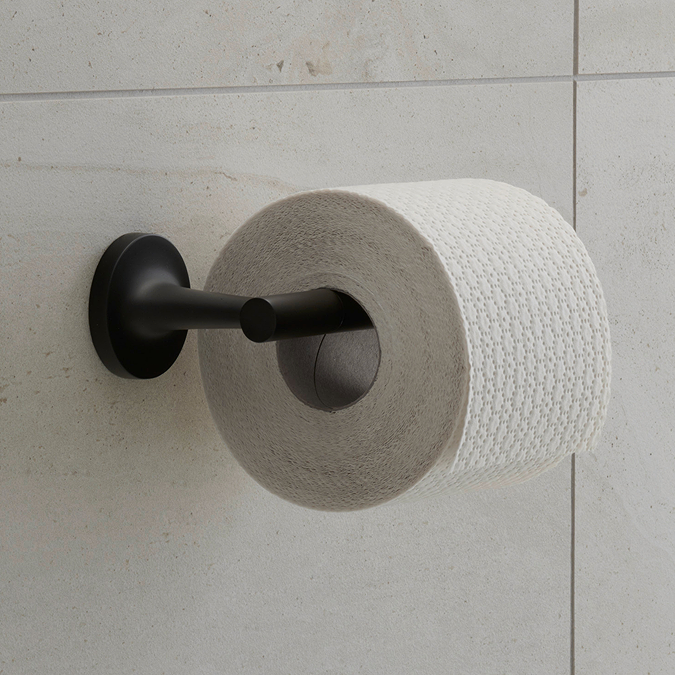 Suport hartie Duravit 0099374600, igienica Starck T, tip instalare pe perete, numar orificii instalare 2, negru [1]