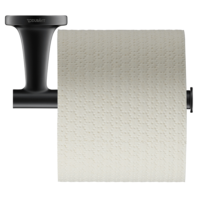 Suport hartie Duravit 0099374600, igienica Starck T, tip instalare pe perete, numar orificii instalare 2, negru [3]