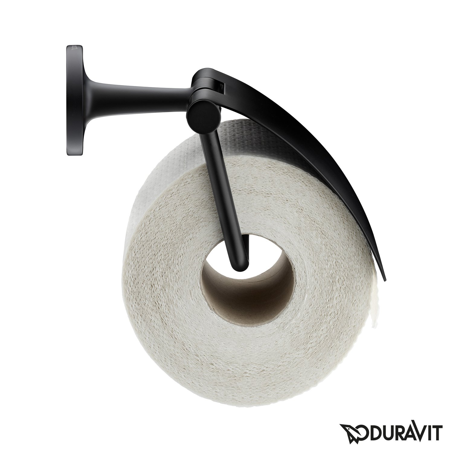 Suport hartie Duravit 0099404600, igienica Starck T, tip instalare pe perete, numar orificii instalare 2, negru [6]
