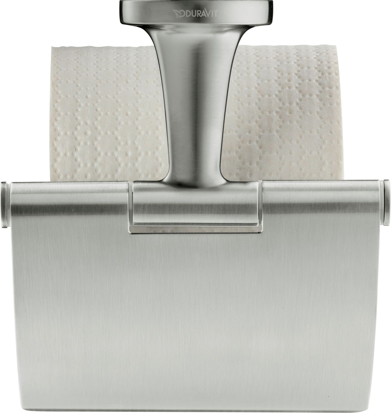 Suport hartie Duravit 0099407000, igienica Starck T, tip instalare pe perete, numar orificii instalare 2, otel satinat [1]