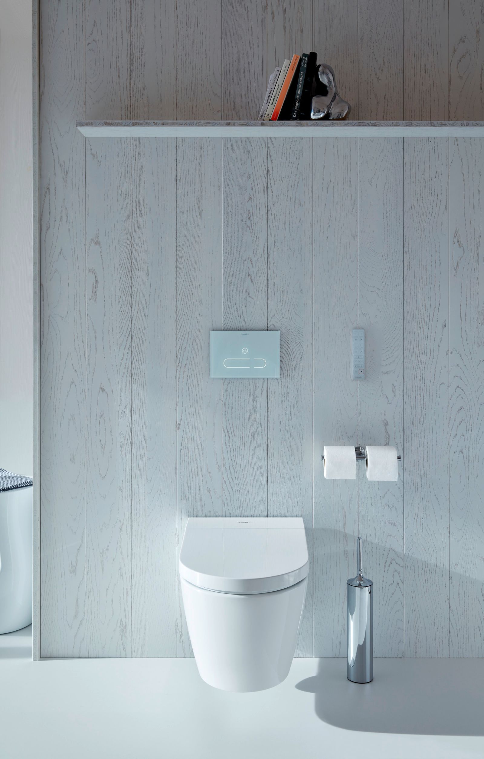 Suport hartie Duravit 0099381000, igienica Starck T, tip instalare pe perete, numar role hartie 2, crom [9]