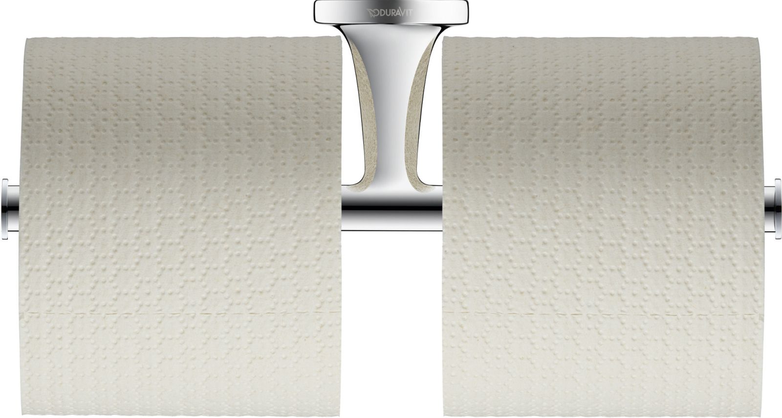 Suport hartie Duravit 0099381000, igienica Starck T, tip instalare pe perete, numar role hartie 2, crom [4]