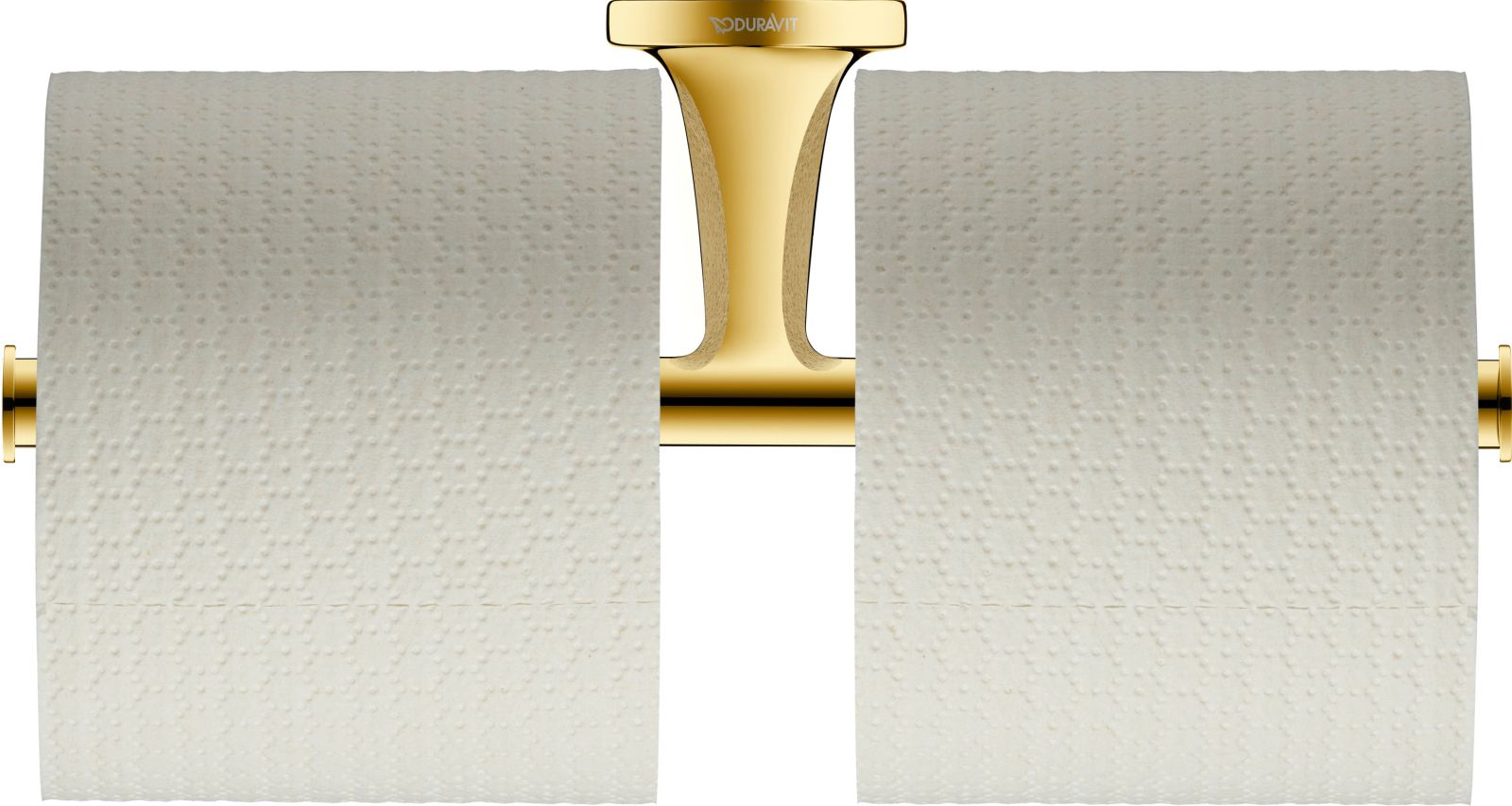 Suport hartie Duravit 0099383400, igienica Starck T, tip instalare pe perete, numar role hartie 2, auriu [2]
