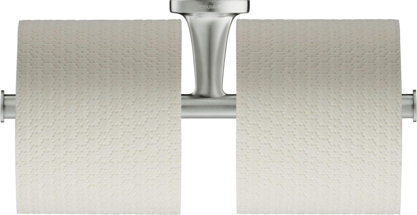 Suport hartie Duravit 0099387000, igienica Starck T, tip instalare pe perete, numar role hartie 2, otel satinat [4]