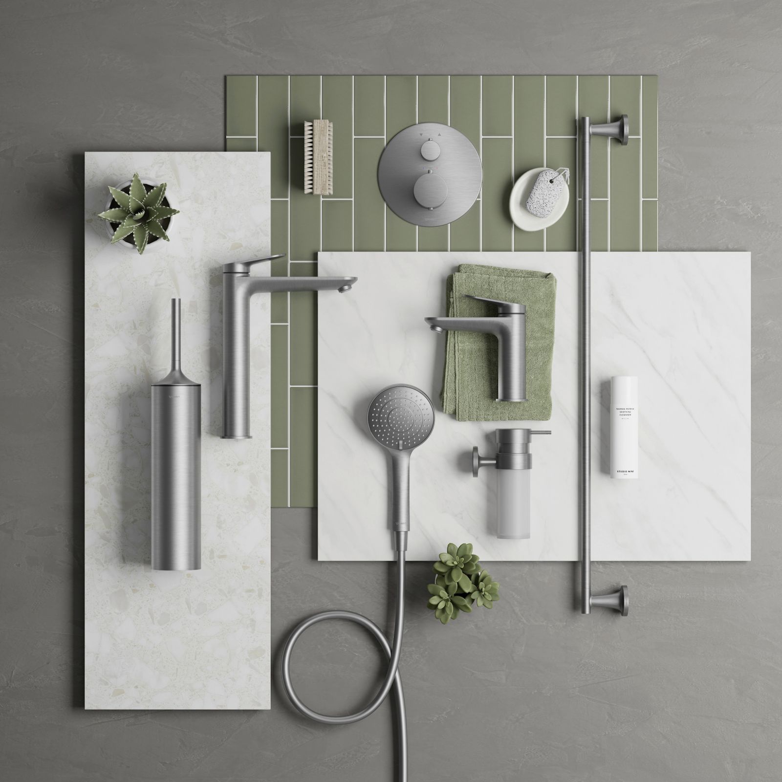 Suport hartie Duravit 0099387000, igienica Starck T, tip instalare pe perete, numar role hartie 2, otel satinat [5]