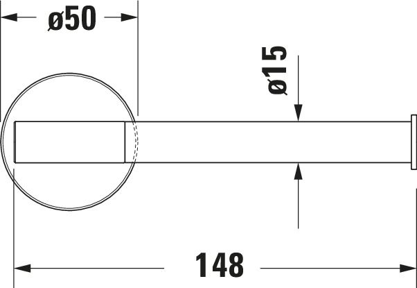 Suport hartie Duravit 0099370400, igienica Starck T, tip instalare pe perete, numar orificii instalare 2, bronz [6]