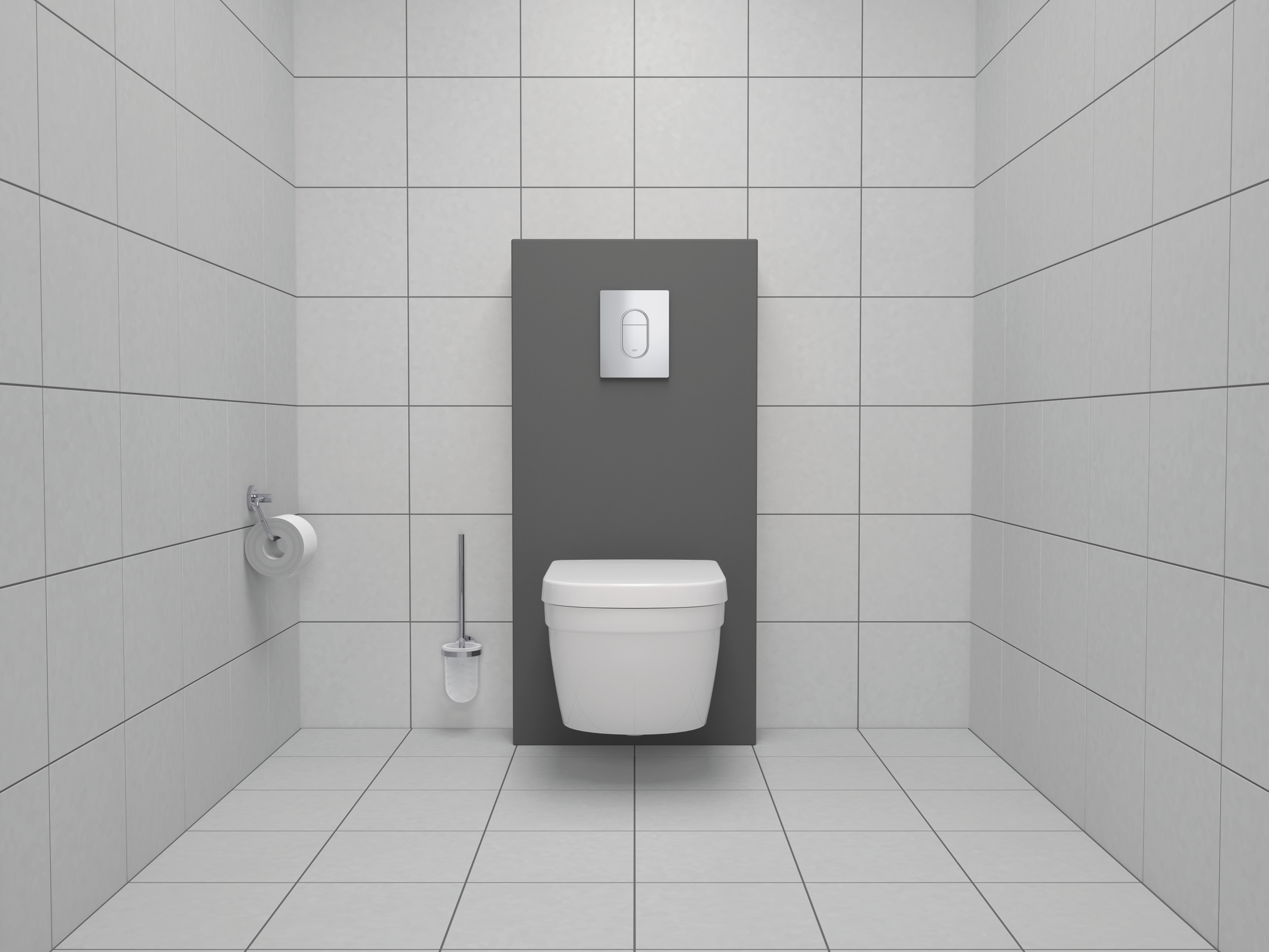 Suport hartie Grohe 40689001, igienica Essentials, tip instalare pe pe