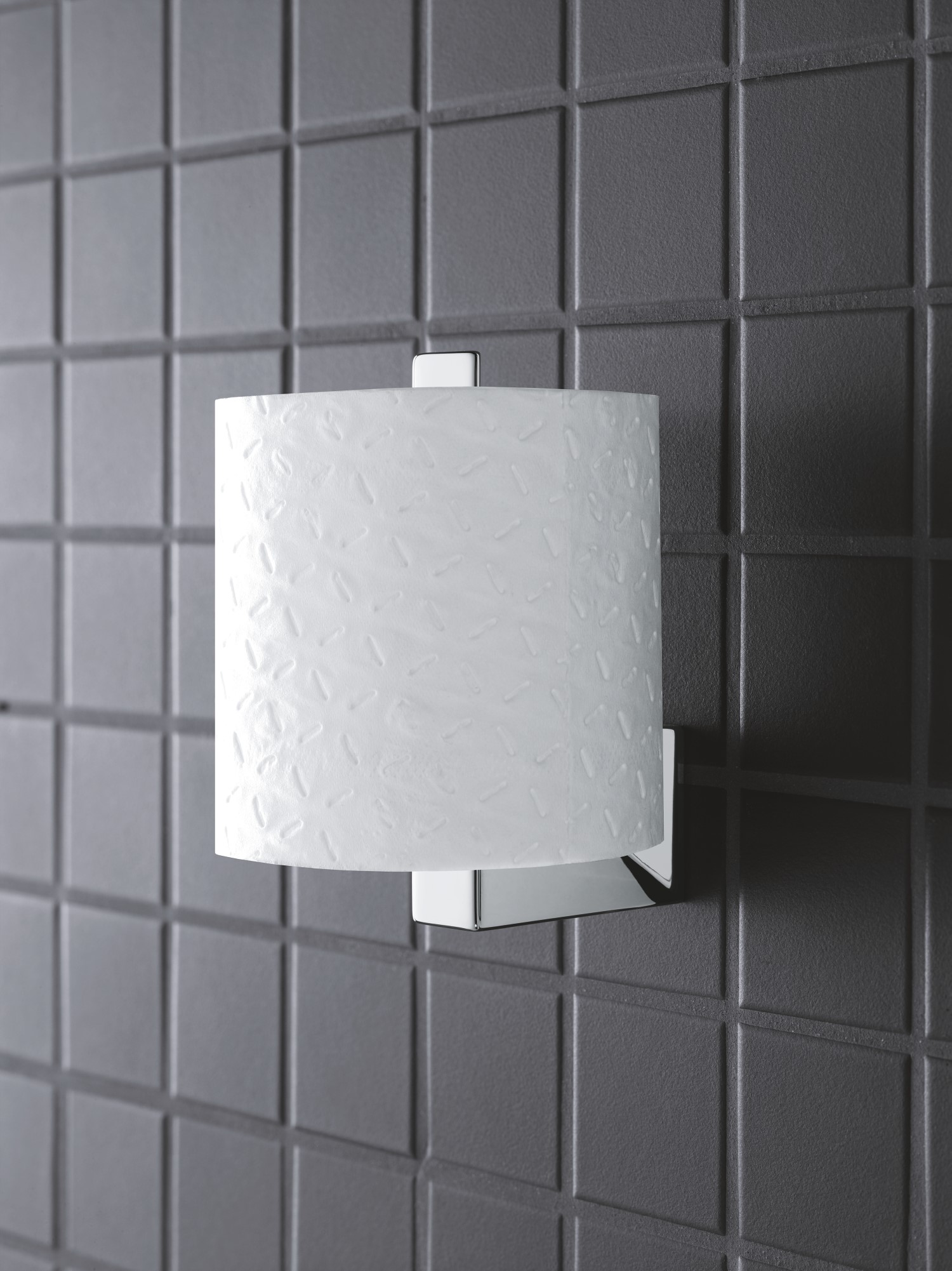 Suport hartie igienica Grohe 40784000, 120 mm, 63 mm, 1 role hartie, 1 orificii instalare, pe perete, Crom