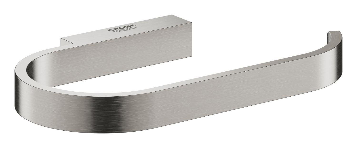 Grohe Suport hartie igienica grohe selection, pe perete, metal, mat, otel satinat, 41068dc0
