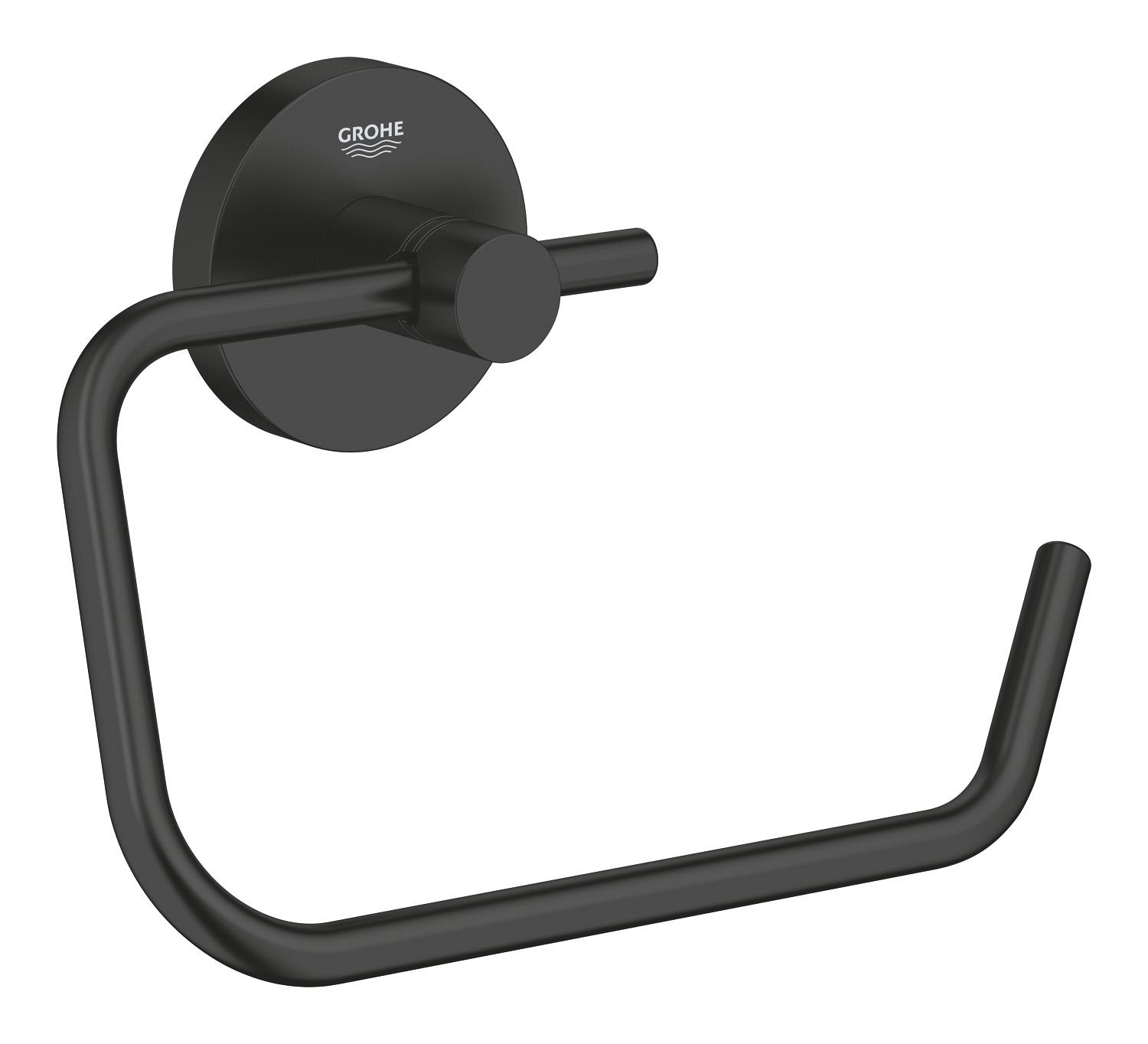 Grohe Suport hartie igienica grohe start 412002430, montare pe perete, 1 rola, fixare ascunsa, mat, negru