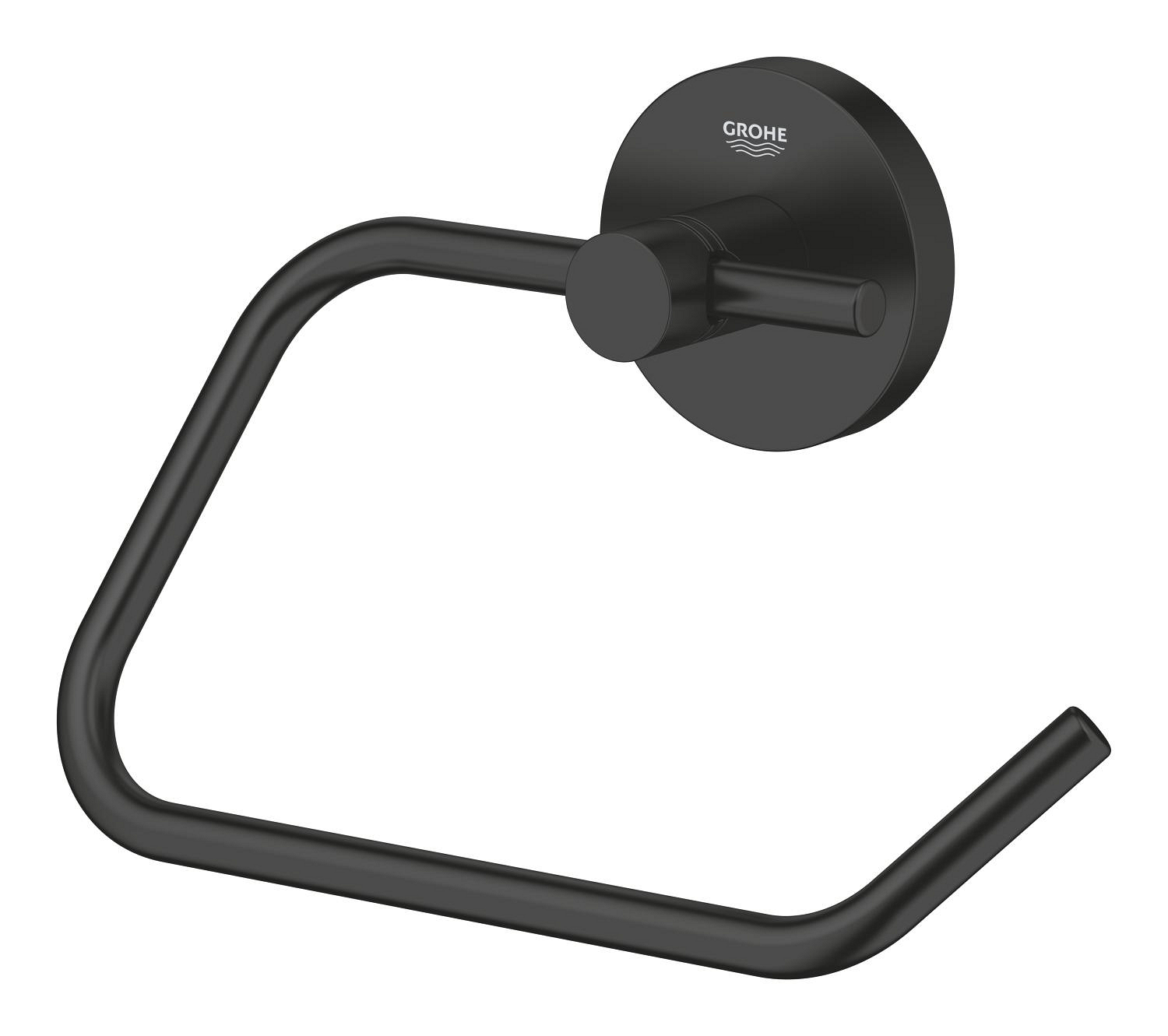 Suport hartie Grohe 412002430, igienica Start, tip instalare pe perete, numar orificii instalare 2, negru [1]