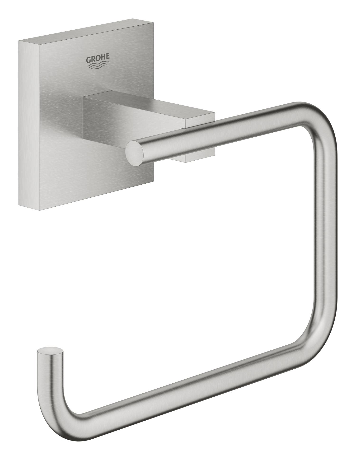 Grohe Suport hartie igienica grohe start cube, pe perete, metal, mat, otel satinat, 40978dc0