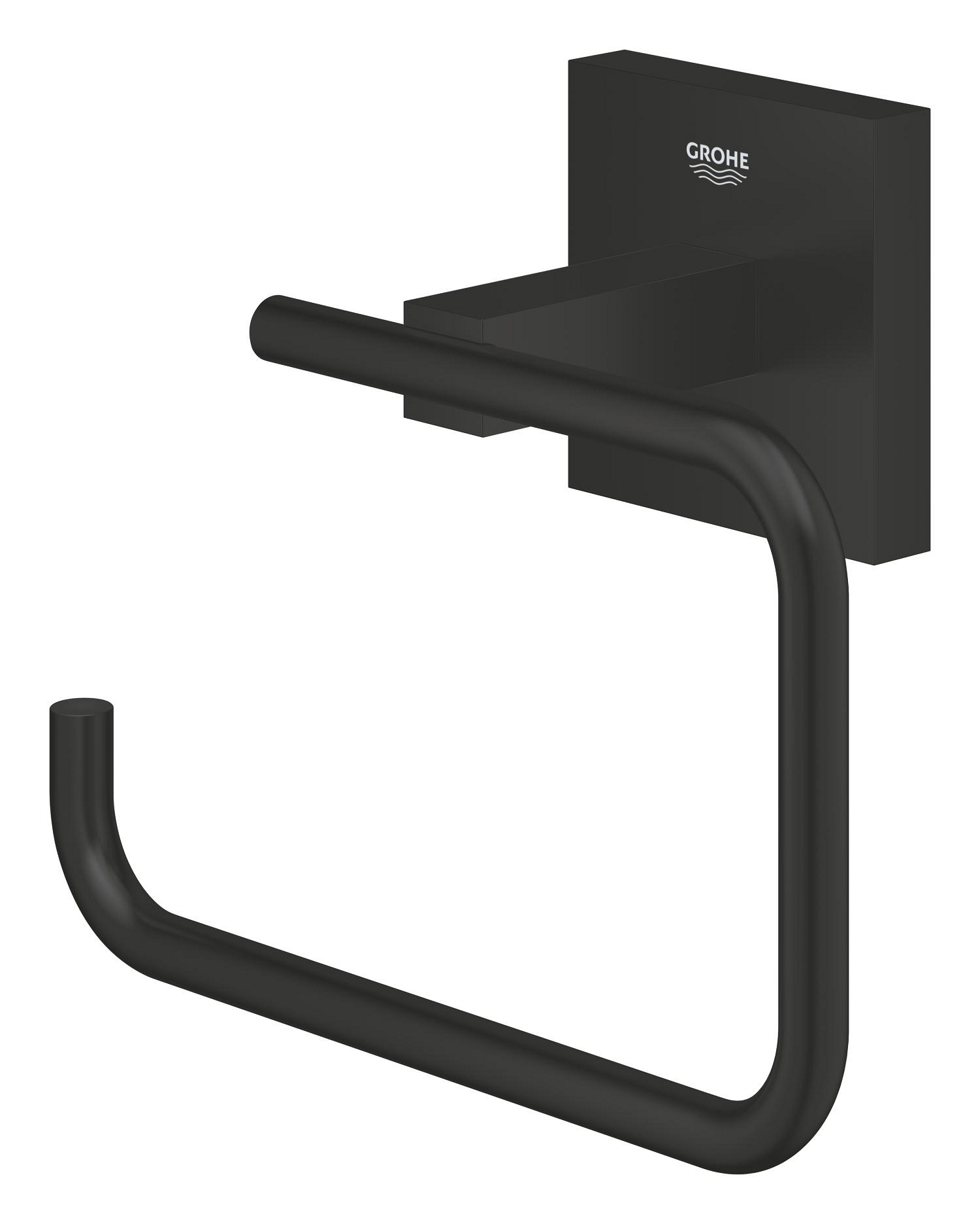 Suport hartie Grohe 409782430, igienica Start Cube, tip instalare pe perete, numar orificii instalare 2, negru [1]