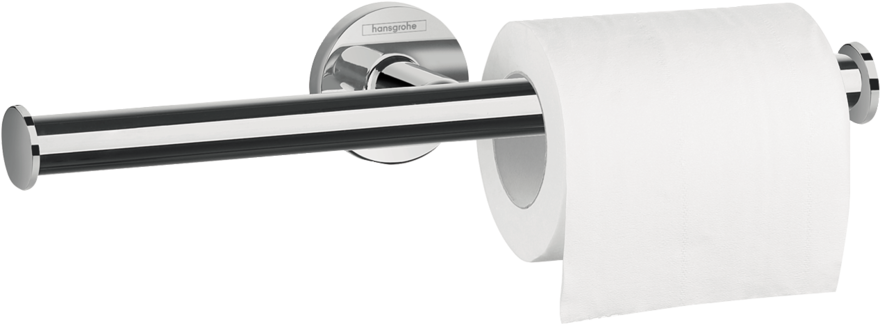 Hansgrohe Suport hartie igienica hansgrohe logis universal 41717000, 2 role, montare pe perete, fixare ascunsa, crom
