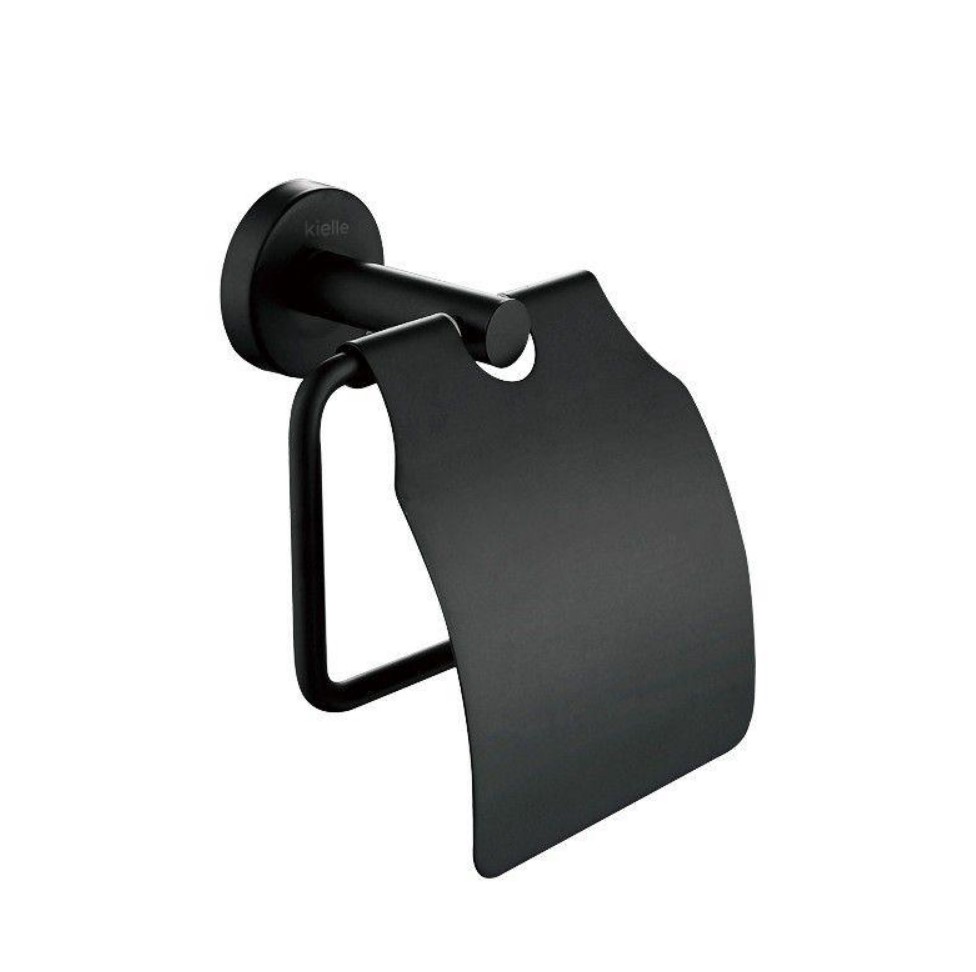 Kielle  Suport hartie igienica kielle oudee, pe perete, metal, mat, negru, 40402004
