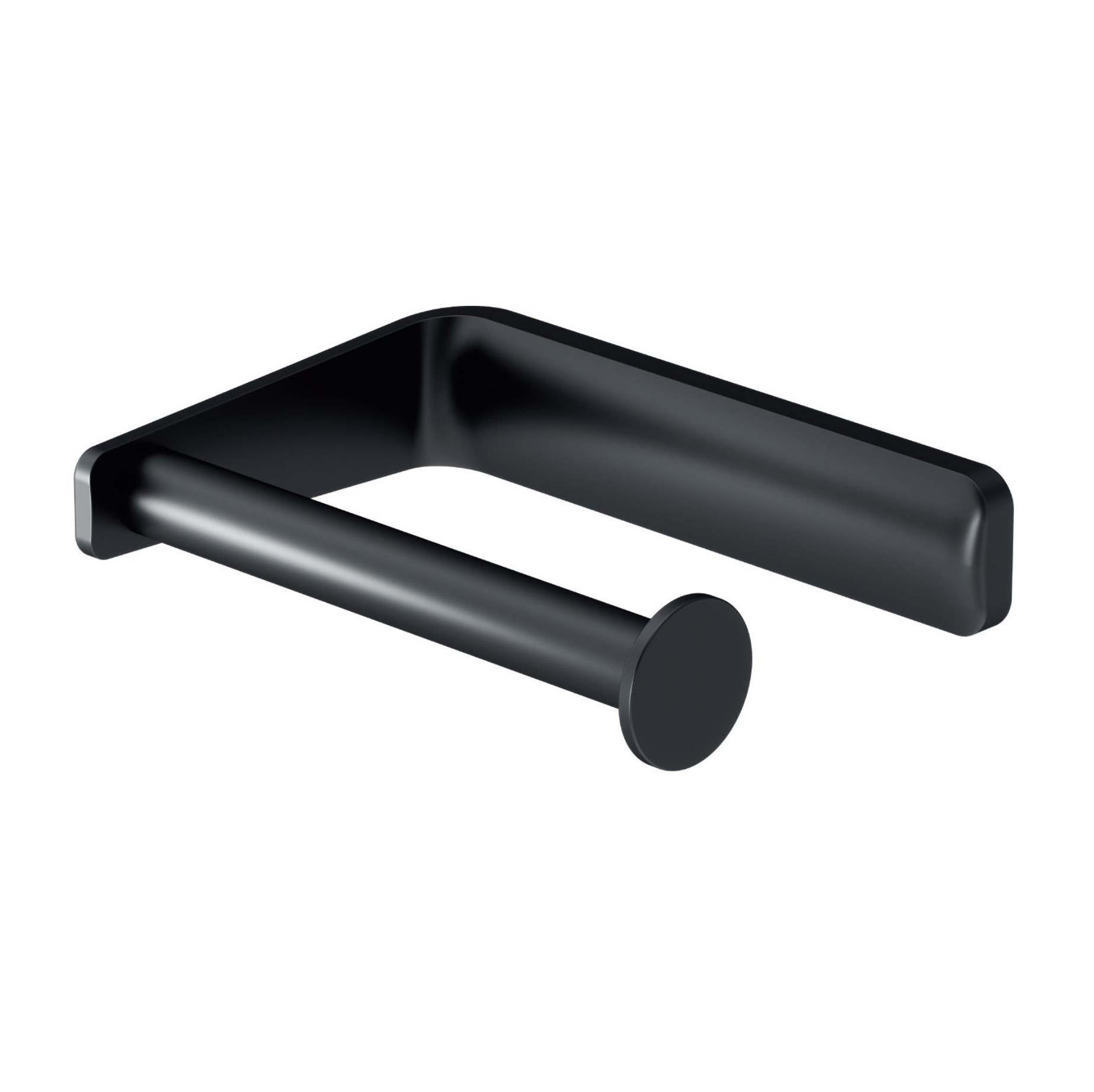Kielle  Suport hartie igienica kielle vega, pe perete, metal, mat, negru, 40418004