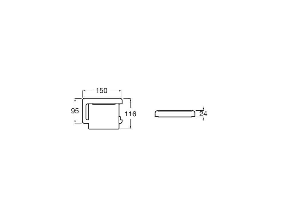 Suport hartie Roca A817033001, igienica Tempo, tip instalare pe perete, numar orificii instalare 2, crom [1]