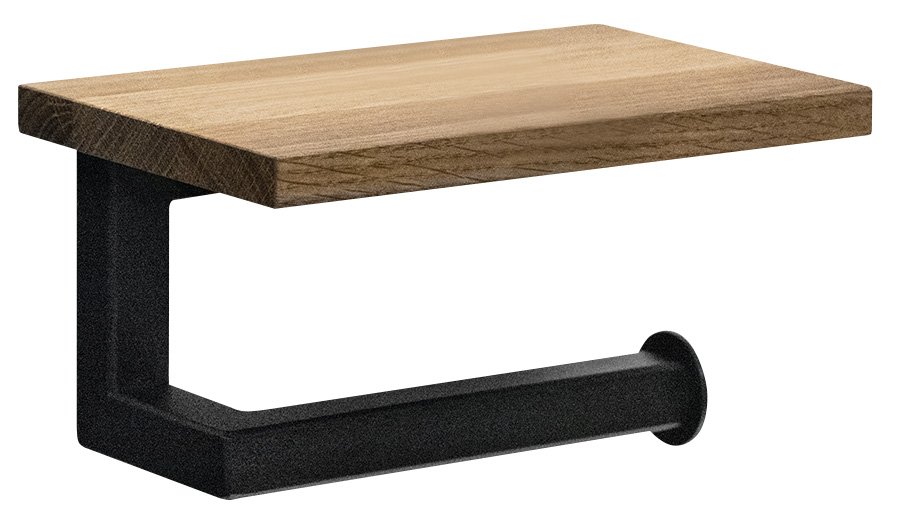 Sapho Suport hartie igienica sapho ska, pe perete, etajera, metal, maro/negru, ska421