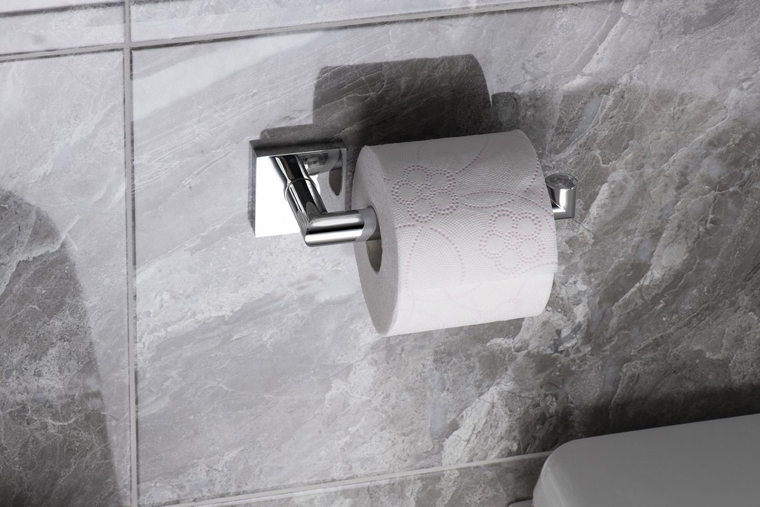 Sapho Suport hartie igienica sapho x-square, pe perete, metal, crom, xq702