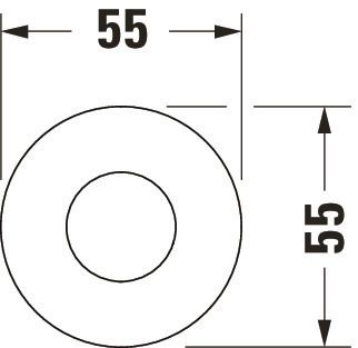 Suport para dus Duravit UV0620007004, montaj pe perete, suport para dus incorporat, universal, bronz [2]