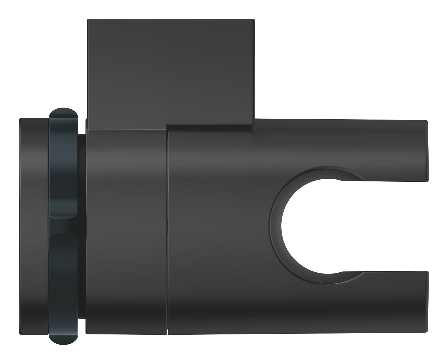 Suport para dus Grohe 275952431, 84 mm, 67 mm, universal, suport dus reglabil, pe perete, abs, Negru