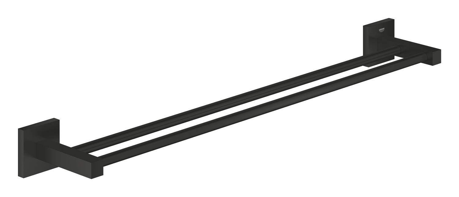 Grohe Suport prosop dublu grohe start cube, 654 mm, pe perete, metal, mat, negru, 411042430