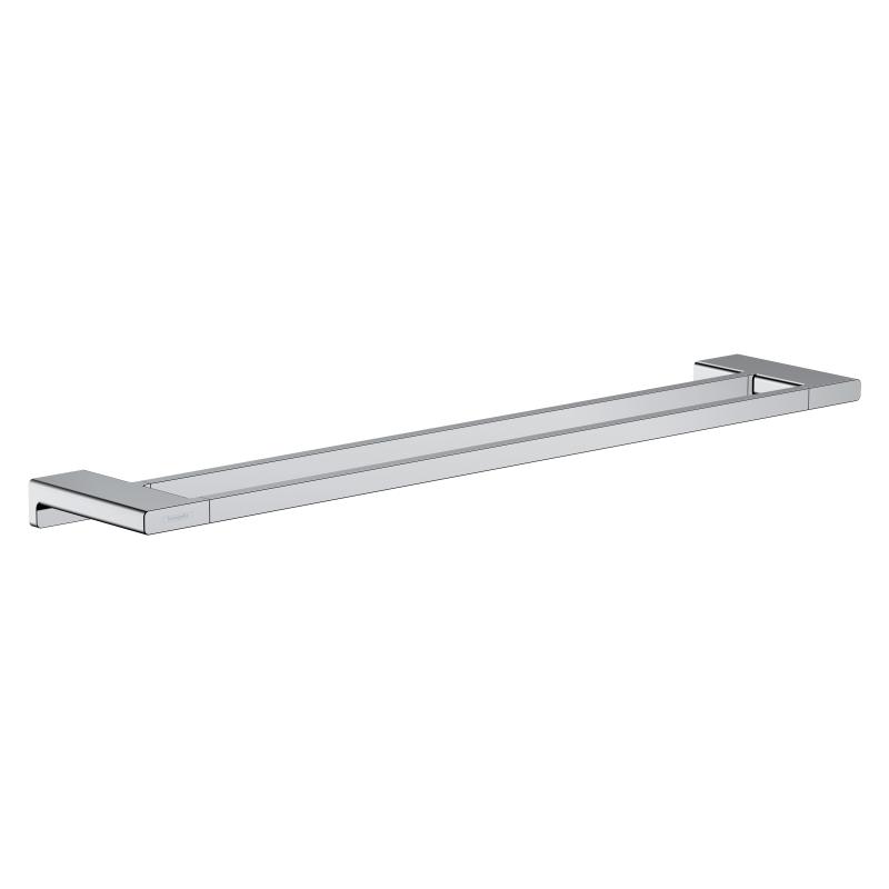 Hansgrohe Suport prosop dublu hansgrohe addstoris 41743000, 648 mm, montare pe perete, metal, crom