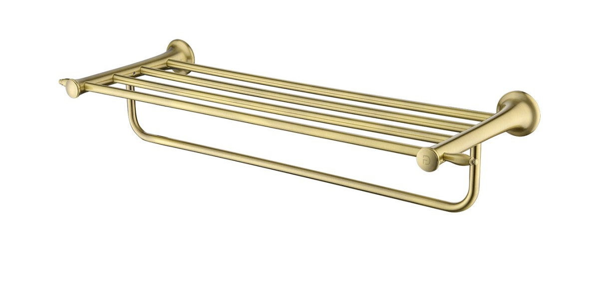 FDesign Suport prosop fdesign lacrima fd6-lra-66-66, montare pe pete, 5 bare, metal, mat, bronz