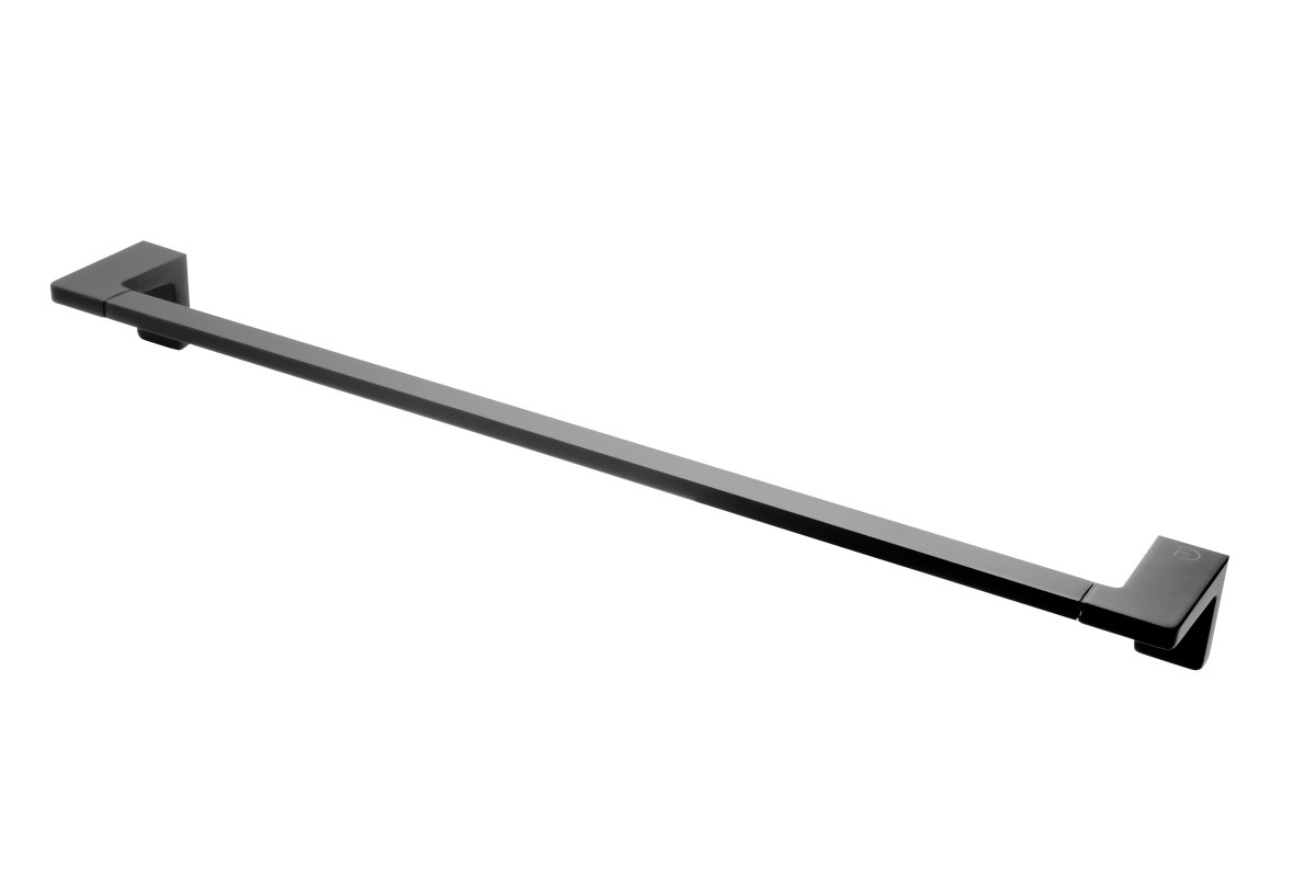 FDesign Suport prosop fdesign piazza fd6-pza-01-22, 1 suport, 600 mm, montare pe perete, fixare ascunsa, mat, negru