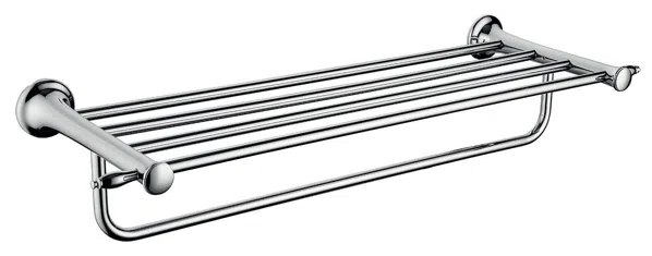 Ferro Suport prosop ferro ares, pe perete, 60 x 12 x 21 cm, metal, crom, are35