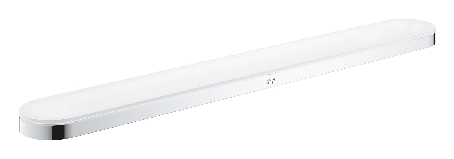 Suport prosop Grohe 41056000, 600 mm, 85 mm, 2 orificii instalare, 1 rafturi, pe perete, metal, Crom