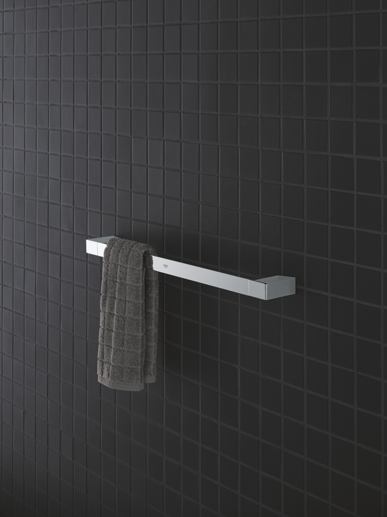 Suport prosop Grohe 40767000, 500 mm, 60 mm, 2 orificii instalare, 1 rafturi, pe perete, metal, Crom