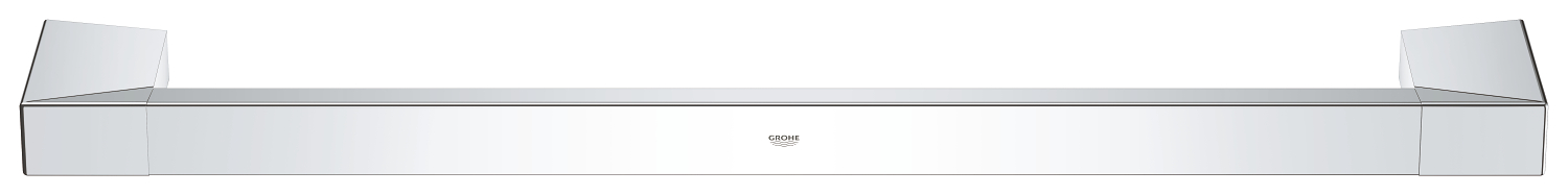 Bara prosop Grohe 40807000, 600 mm, 60 mm, 2 orificii instalare, 1 rafturi, pe perete, metal, elemente fixare, Crom