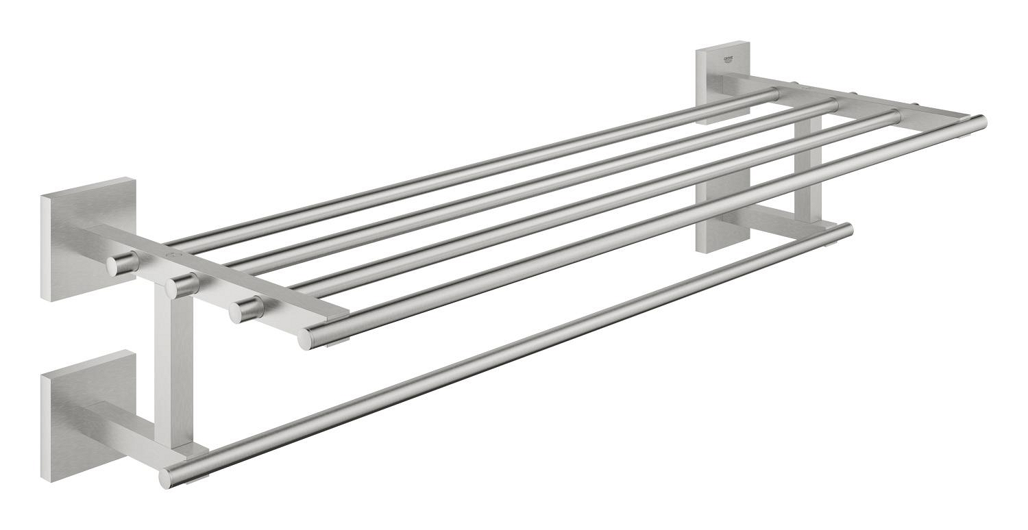 Grohe Suport prosop grohe start cube, pe perete, 558 x 210 mm, metal, mat, otel satinat, 41099dc0
