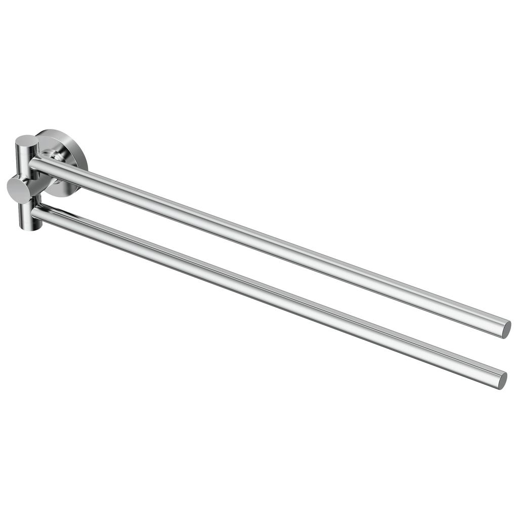 Ideal Standard Suport prosop ideal standard a9131, 400 mm, 2 bare, pivotant, montare pe perete, fixare ascunsa, crom