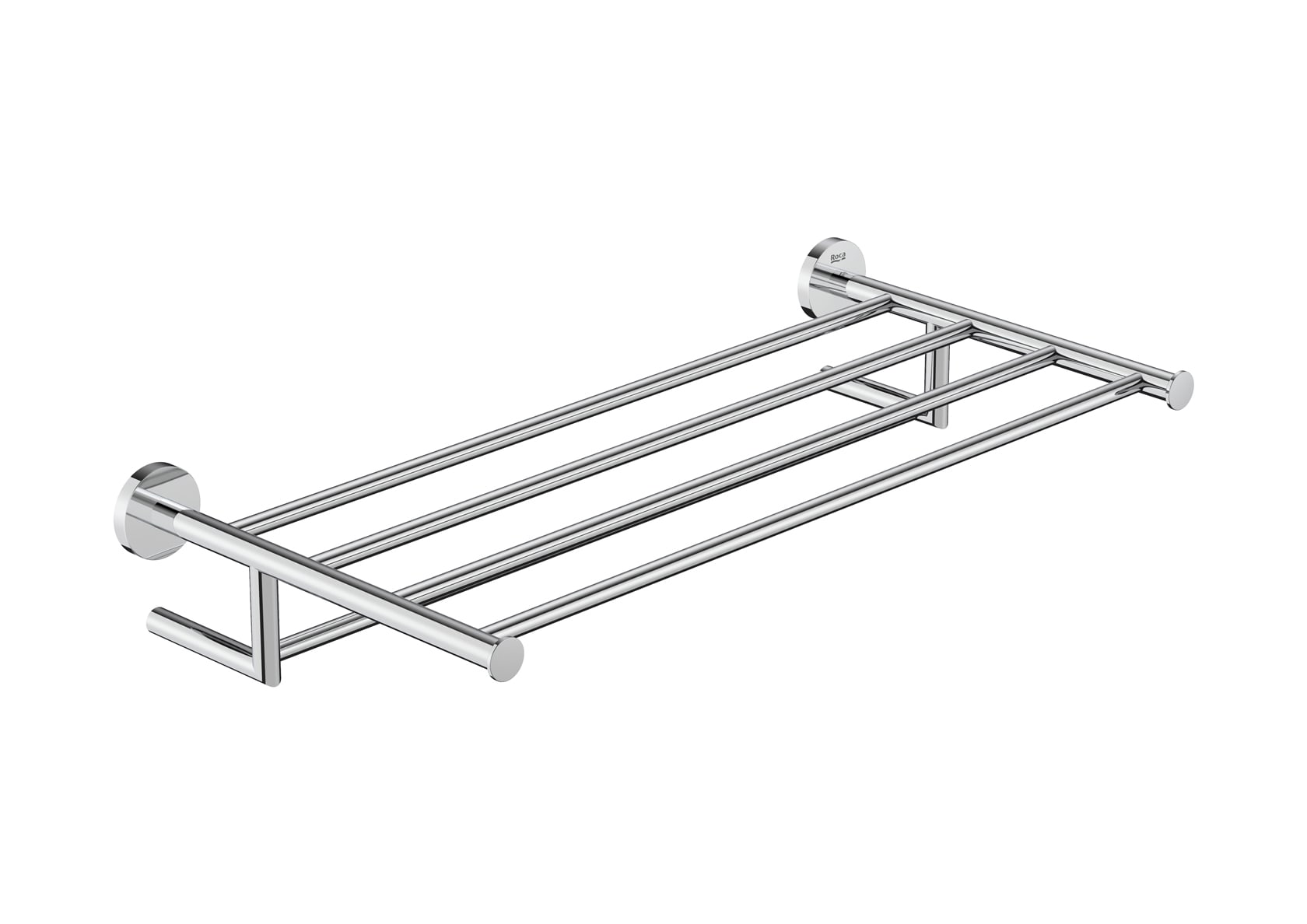 Roca Suport prosop roca hotels, pe perete, 63 x 30 x 10 cm, metal, crom, a817580c00