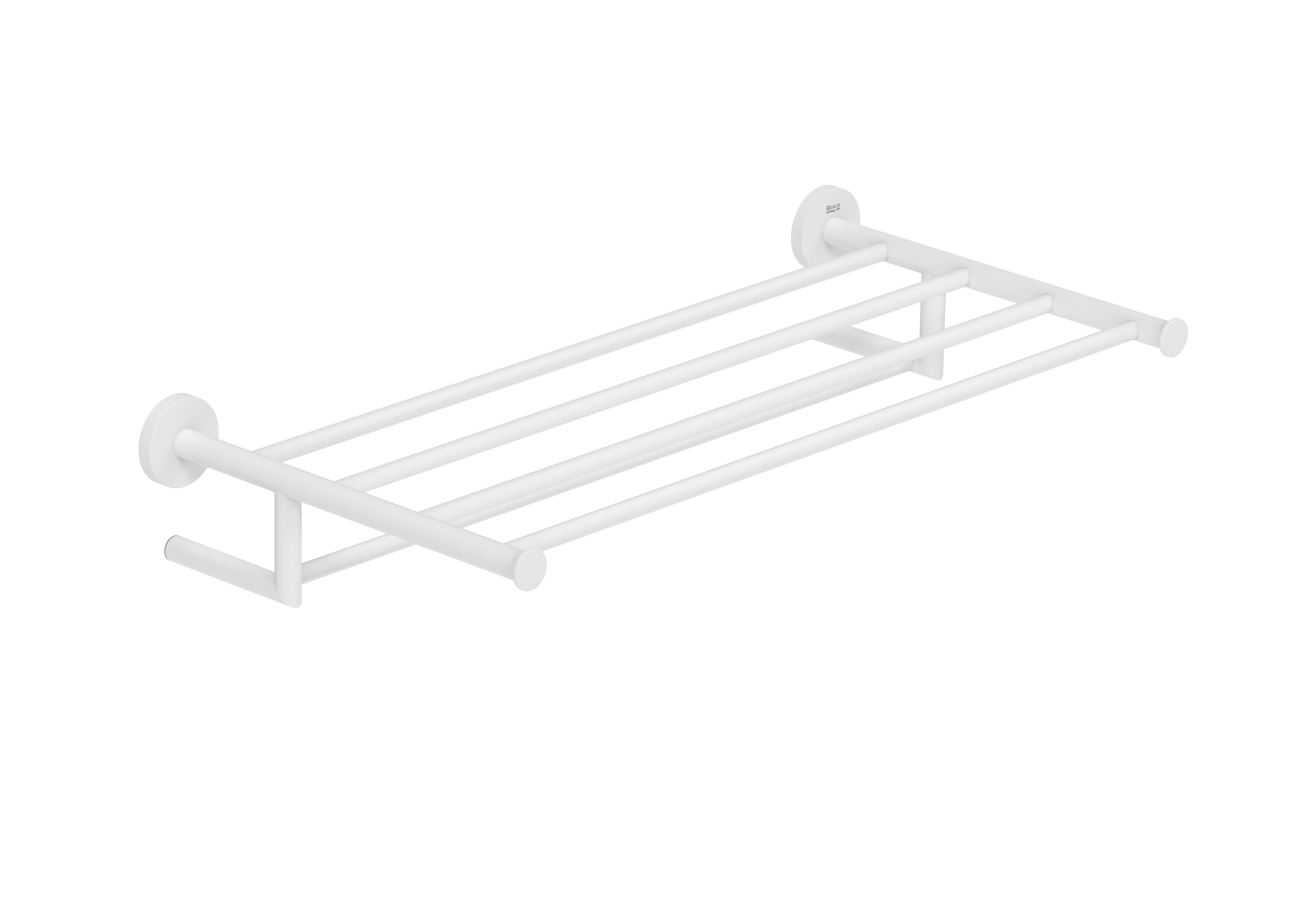 Roca Suport prosop roca hotels, pe perete, 63 x 30 x 10 cm, metal, mat, alb, a817580b00