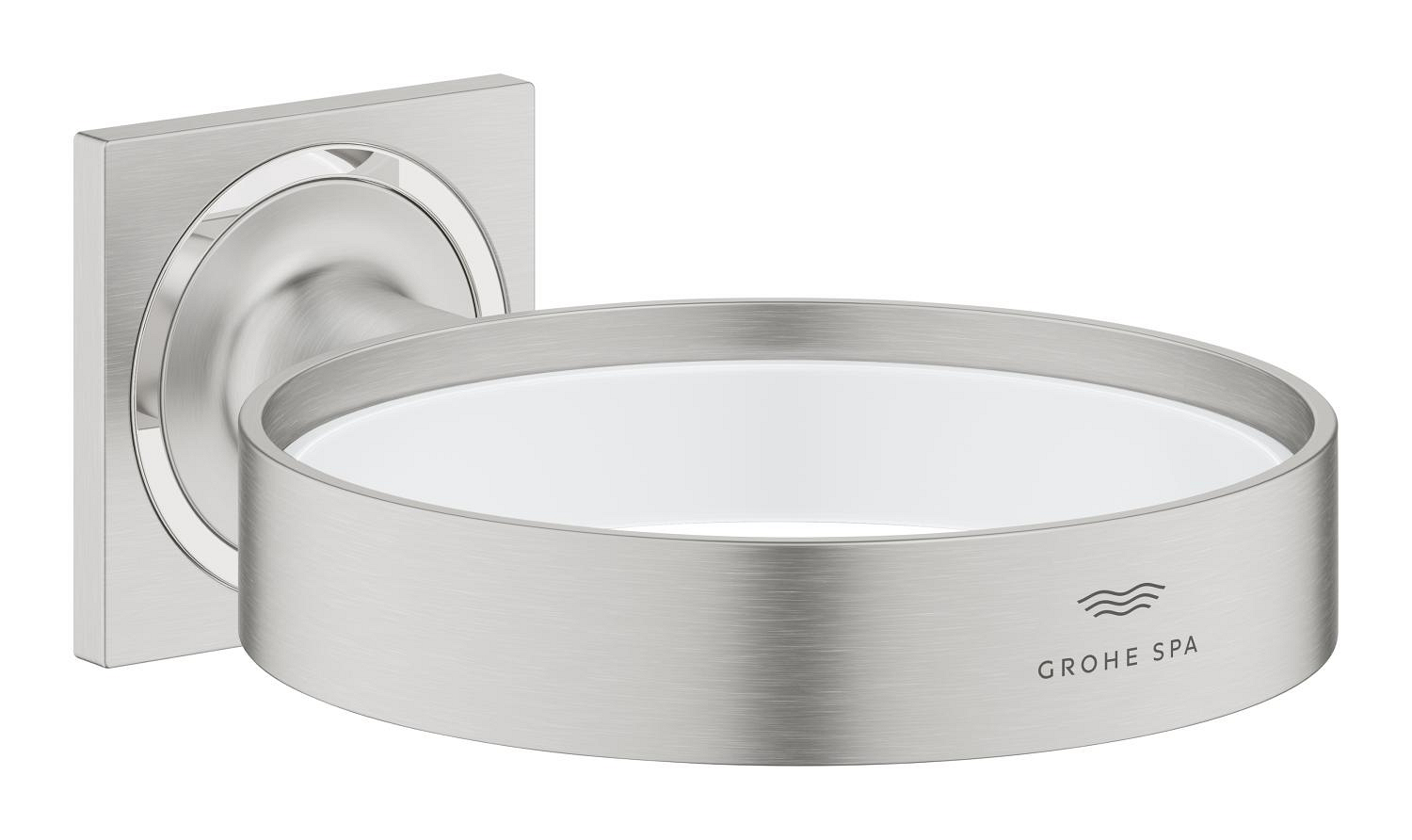 Grohe SPA Suport savoniera/uscator grohe allure, pe perete, metal, mat, otel satinat, 40963dc1