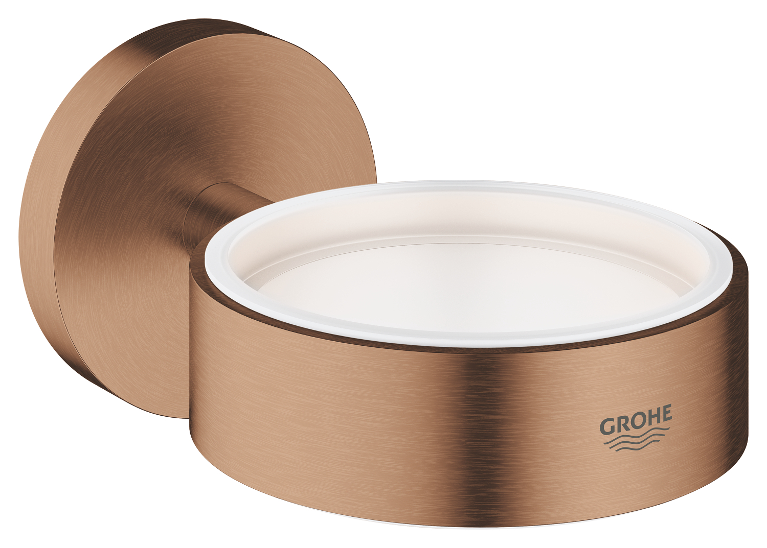 Grohe Suport grohe essentials 40369dl1, pahar sau savoniera, fixare ascunsa, mat, cupru