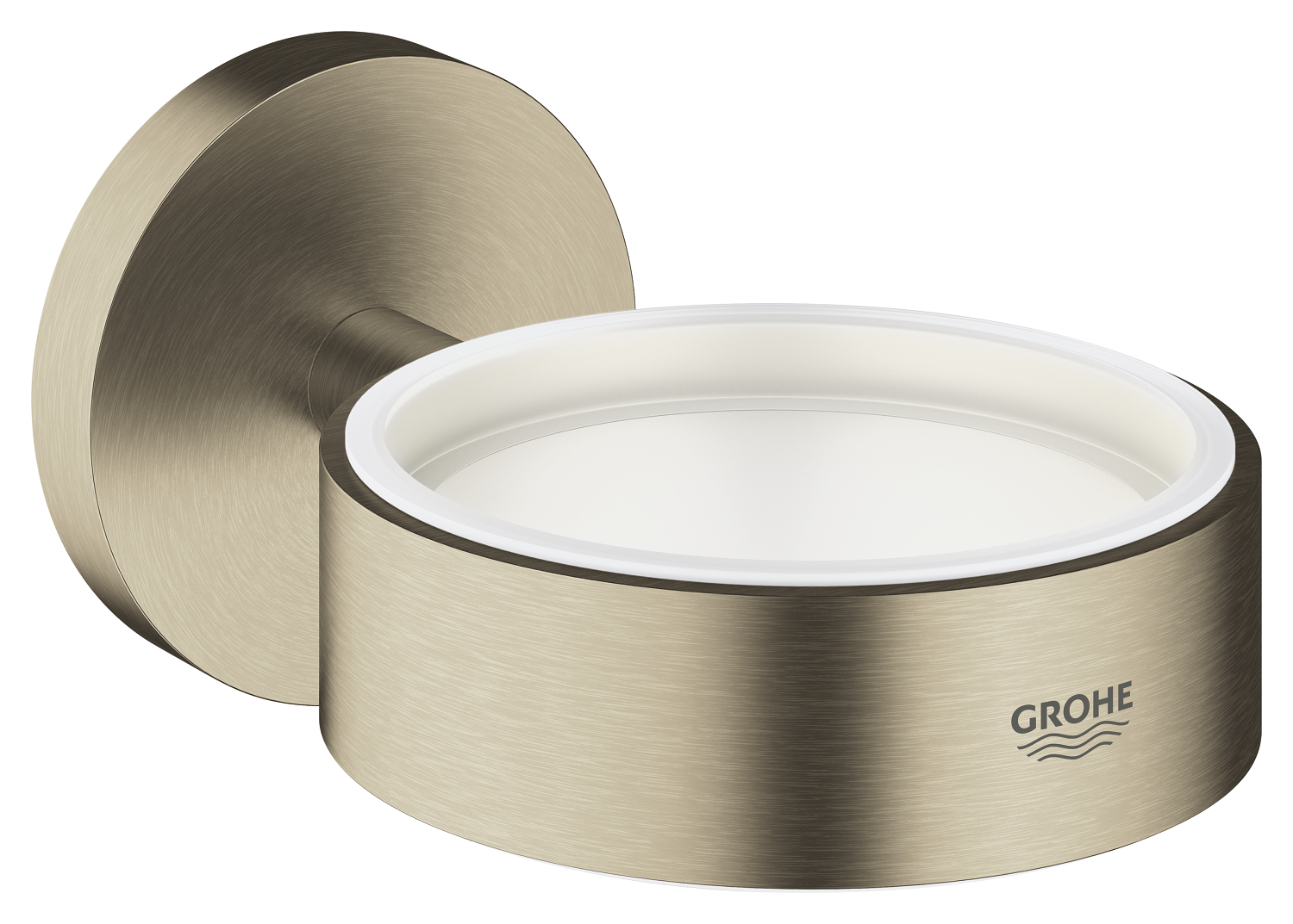 Grohe Suport grohe essentials 40369en1, pahar sau savoniera, fixare ascunsa, mat, nickel