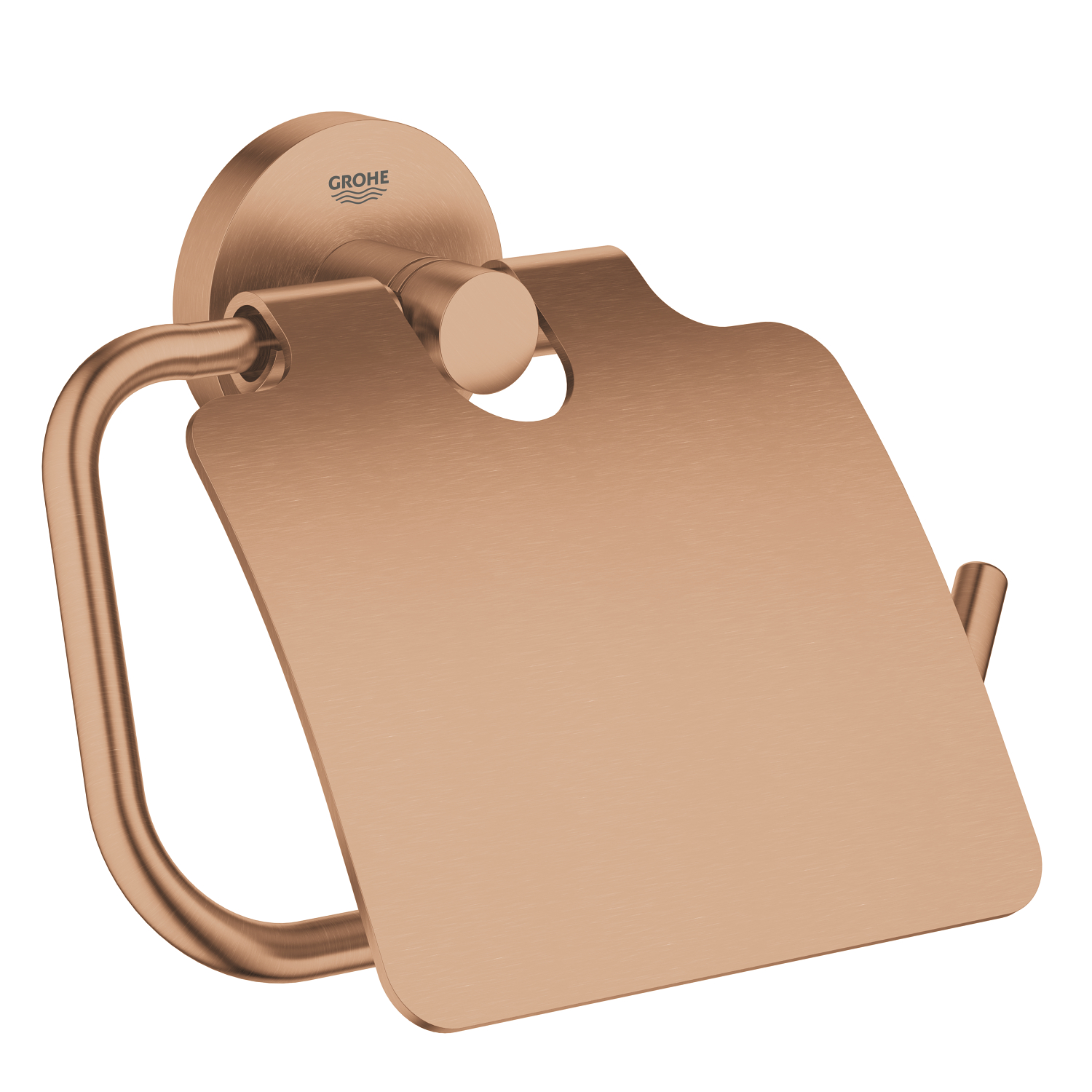 Grohe Suport hartie igienica grohe essentials, pe perete, metal, mat, cupru, 40367dl1